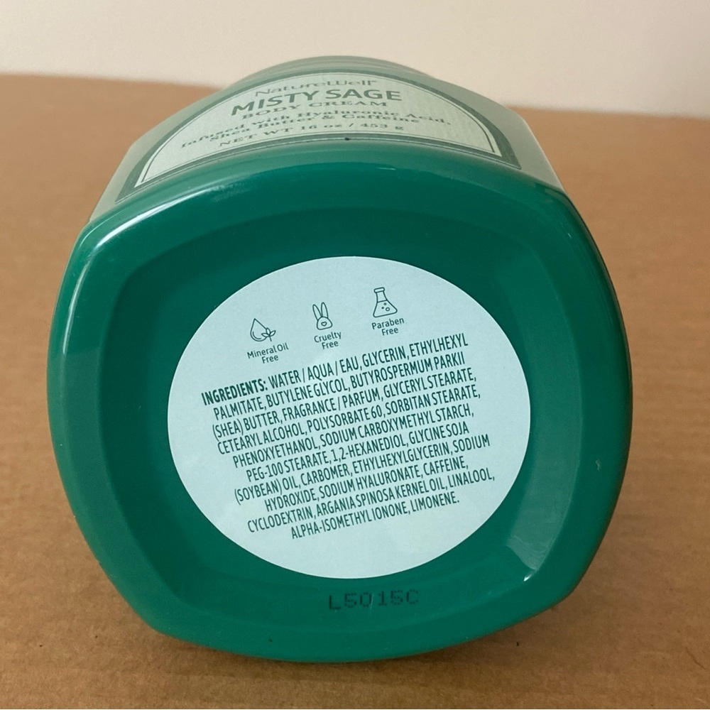 NatureWell Misty Sage Body Cream 16oz - Picture 7 of 8